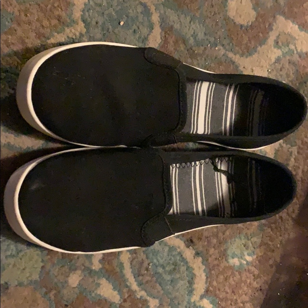 Black slip on shoes